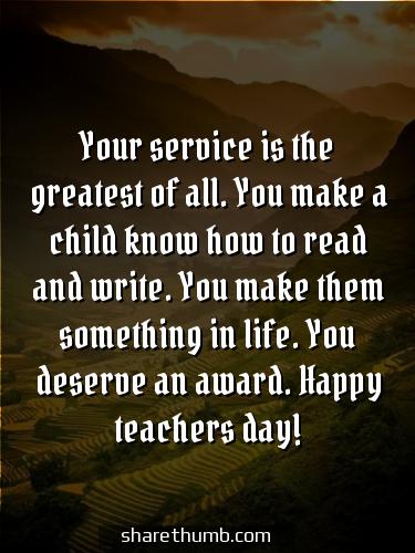 happy teachers day card and wishes